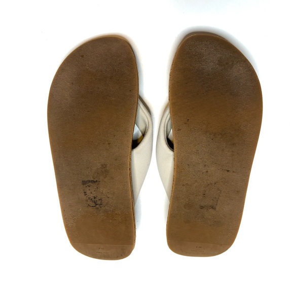 Rag & Bone Parque Thong Recycled Neoprene Flip Flop Sandals Off White Cork Sole - Picture 12 of 13